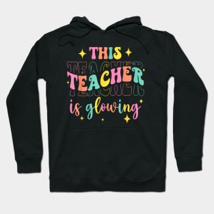 This Teacher Is Glowing Hello Summer A  End Of School Hoodie